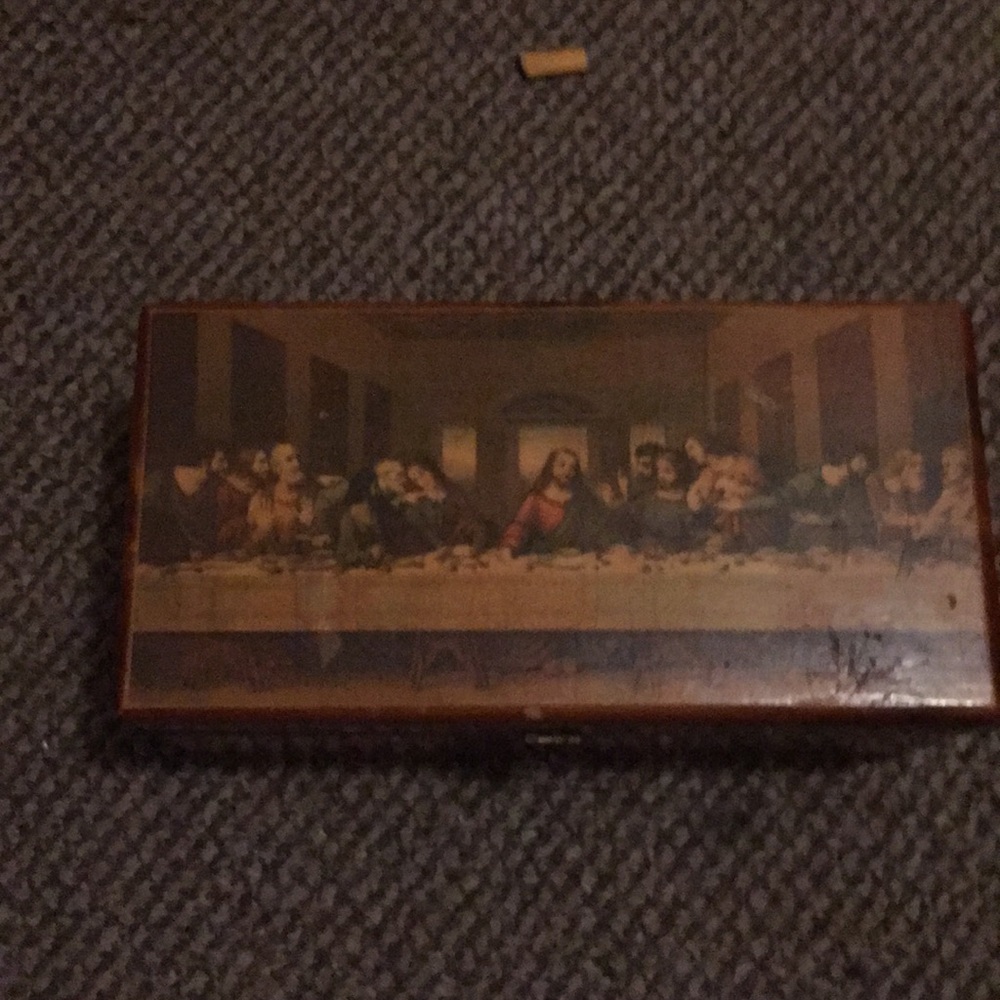 Wooden box with “ The Last Super”